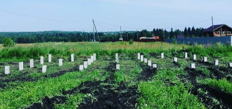 Фундамент на забивных ЖБ сваях