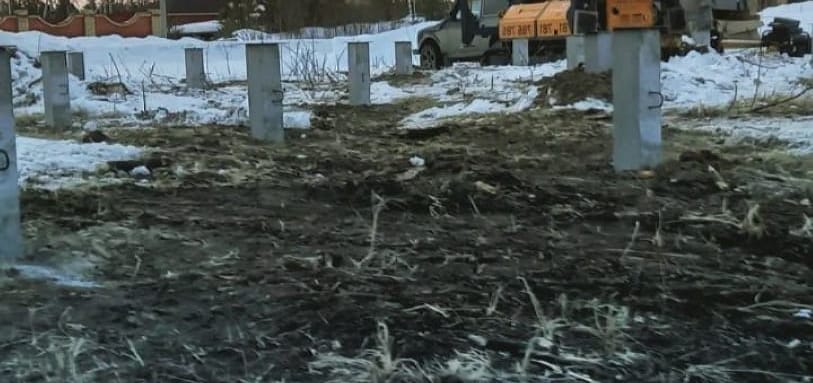 Фундамент на забивных ЖБ сваях