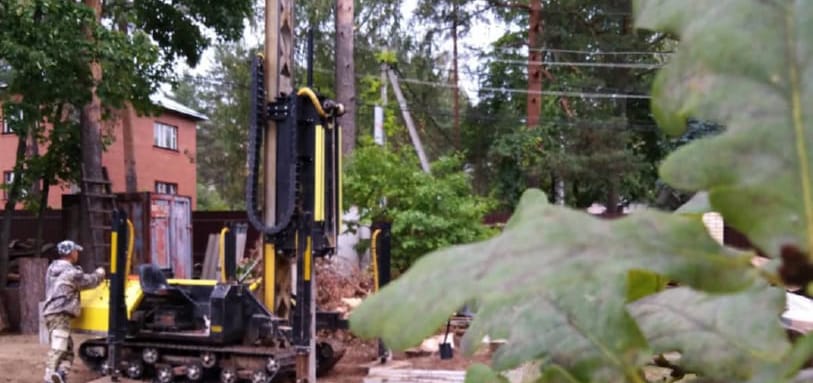 Фундамент на забивных ЖБ сваях
