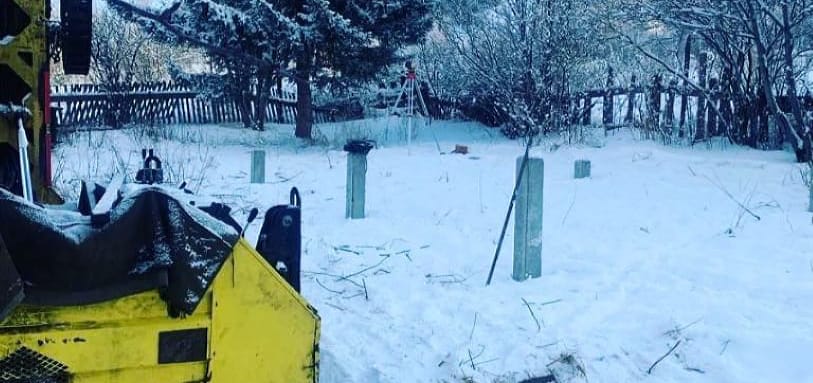 Фундамент на забивных ЖБ сваях